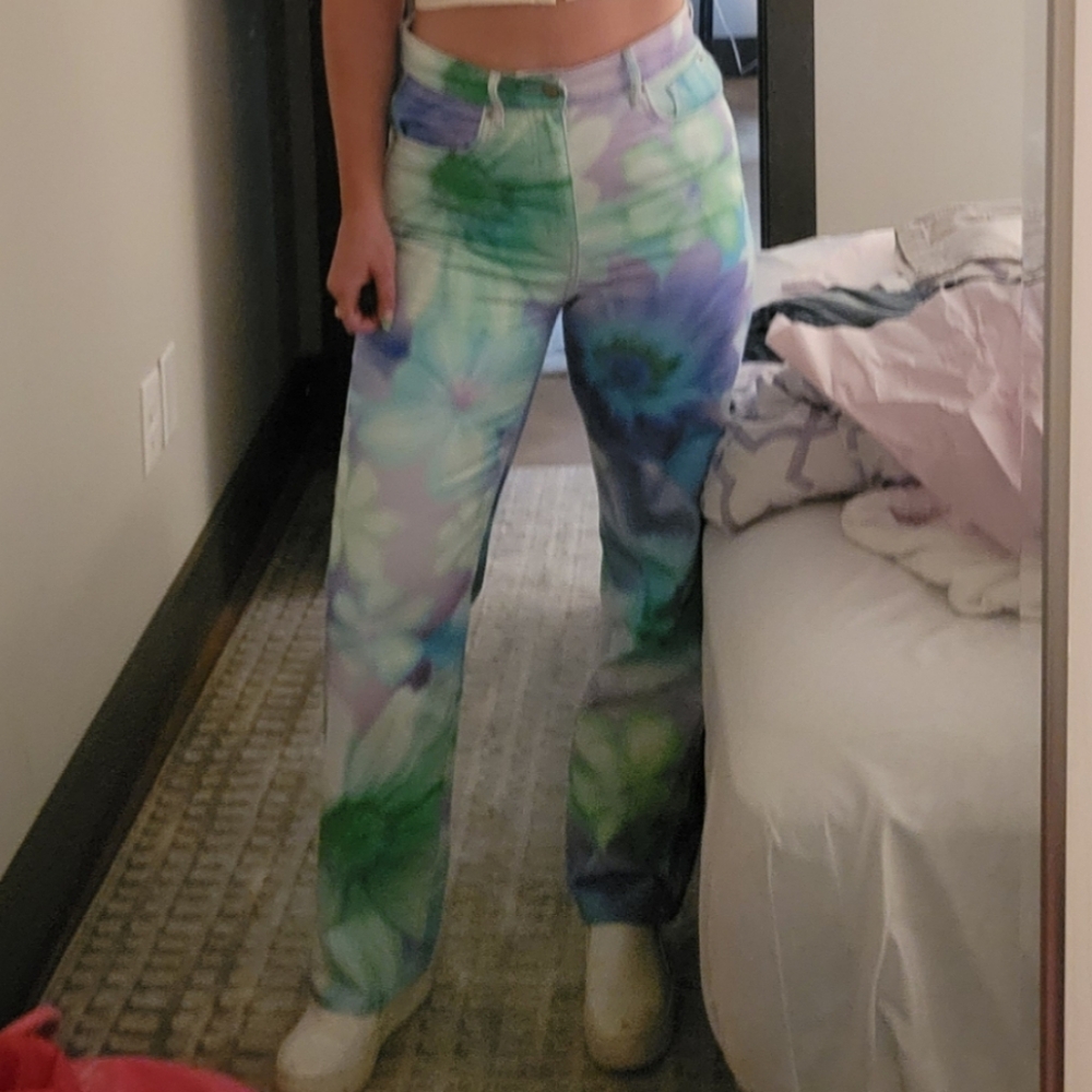 Colorful Tie-Dye Women's Pants
